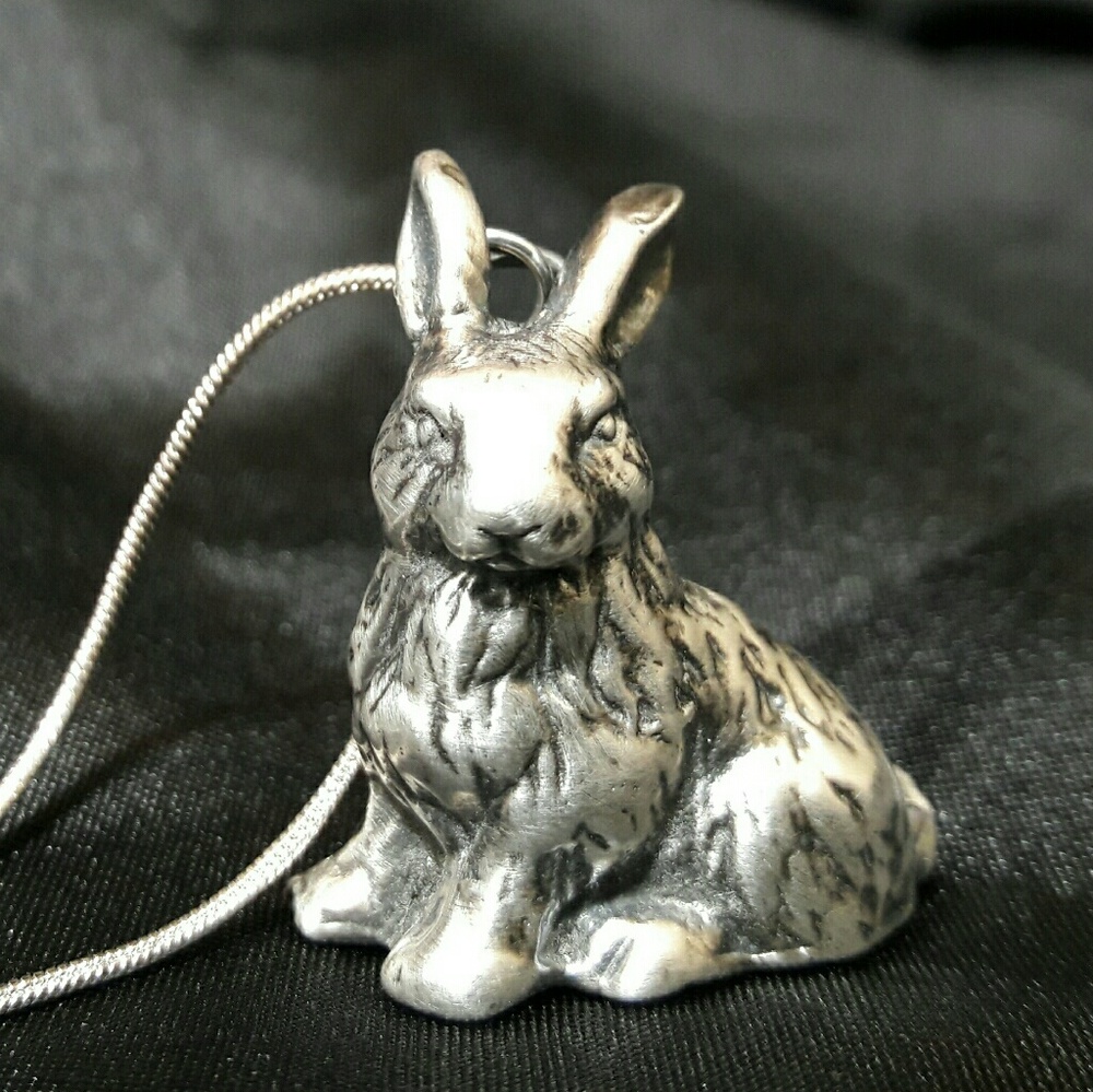Sterling Silver Bunny Rabbit Necklace
